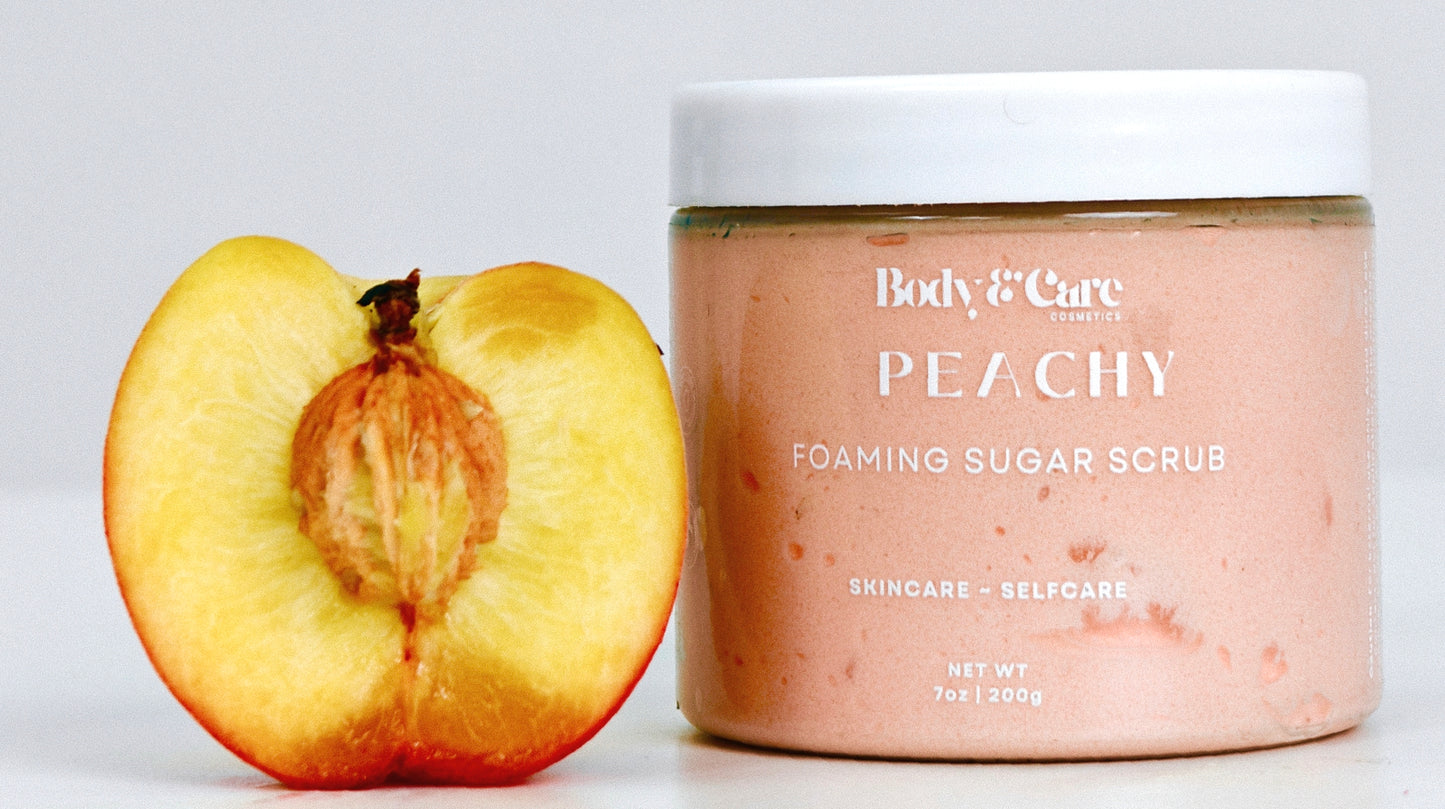 Peachy Foaming Sugar Scrub