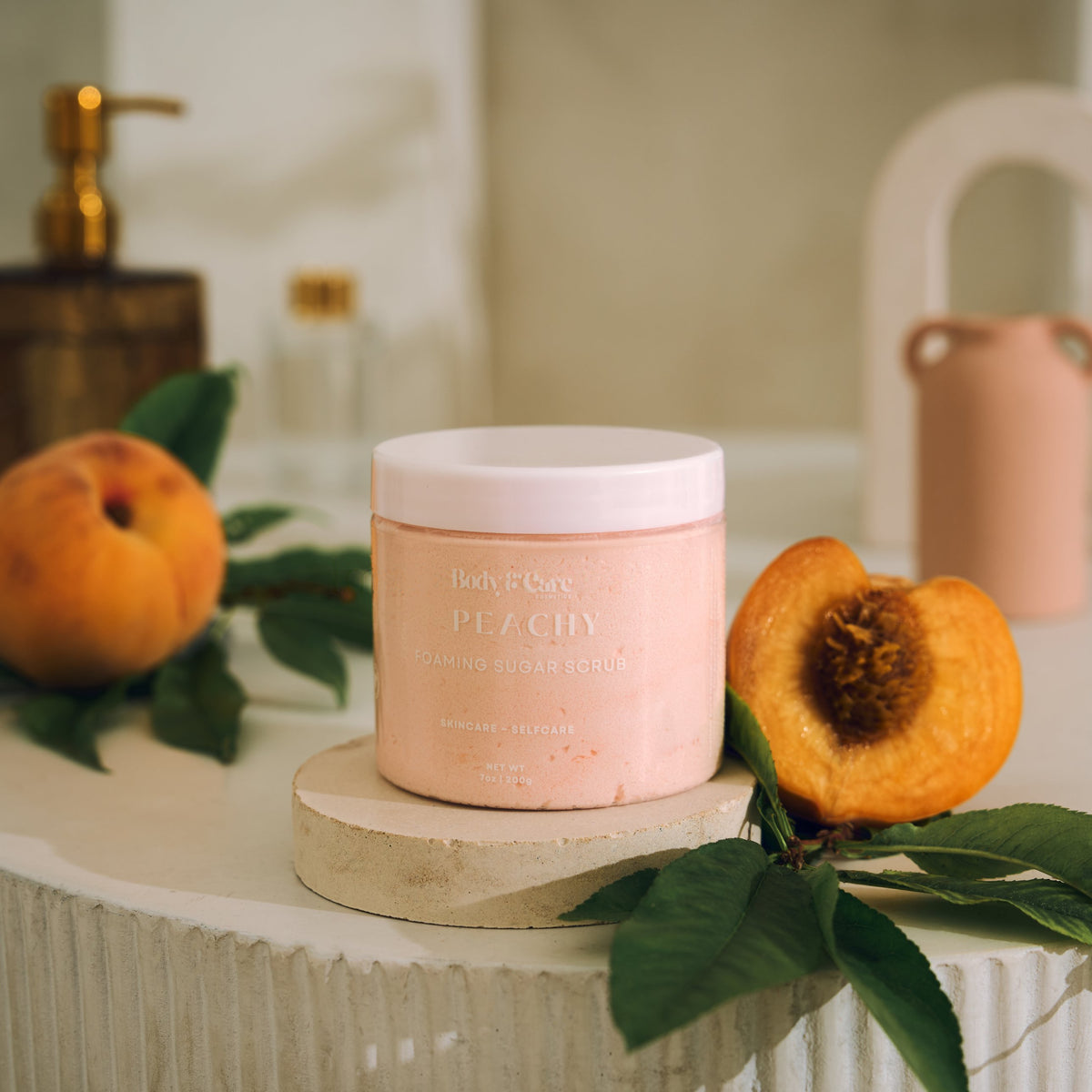 Peachy Foaming Sugar Scrub