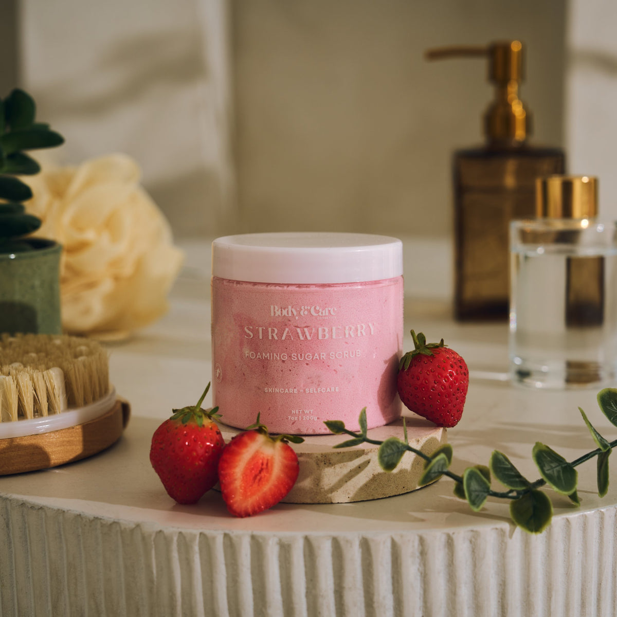 Strawberry Foaming Sugar Scrub