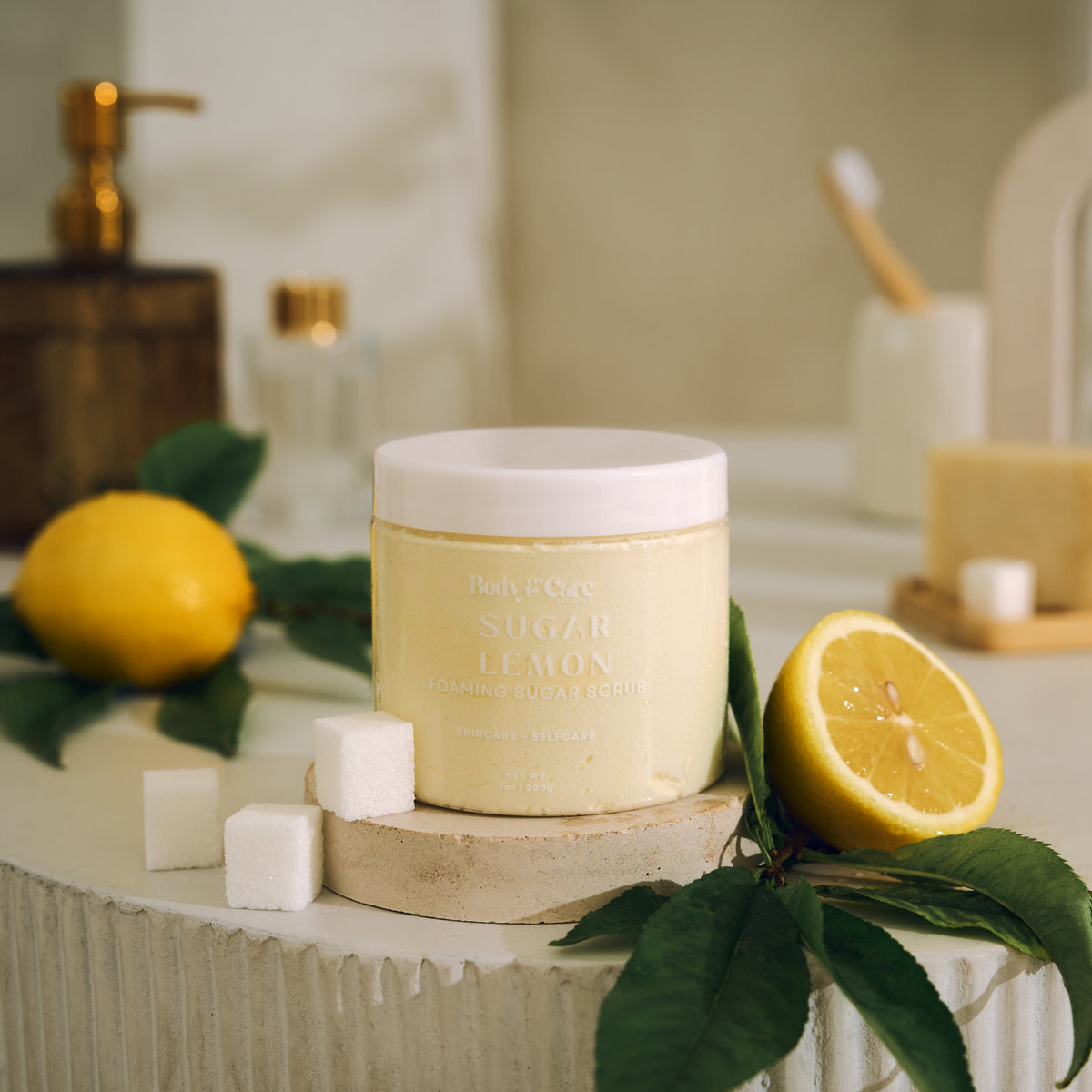 Sugar Lemon Foaming Sugar Scrub